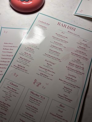 Menu photo 1 Bar Issi Palm Springs, CA Menu photo 1 Bar Issi Palm Springs, CA