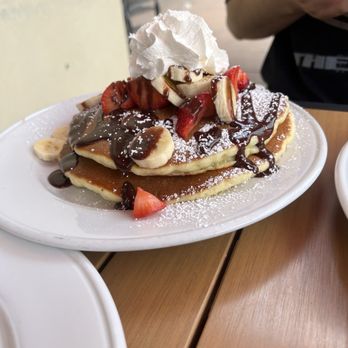 Uncle John's Pancake House - Winchester - Pancakes with chunky monkey topping - Breakfast & Brunch Near Me - Campbell, California Uncle John's Pancake House - Winchester - Pancakes with chunky monkey topping - Breakfast & Brunch Near Me - Campbell, California