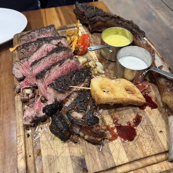 The Bancroft - Butcher Cut Salt   Pepper Tomahawk Rib Steak for 2 - New American Near Me - Burlington, Massachusetts