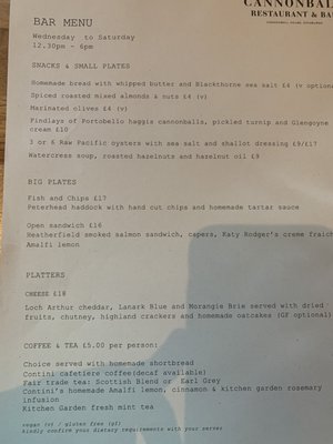 Menu photo 7 Cannonball Restaurant & Bar Edinburgh, EDH