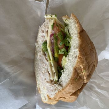 Chunk’s Sandwiches - Turkey, Avo, Pepper Jack on soft baguette made "chunks way" subbed garlic mayo. 4/5 stars. $13. - Sandwiches Near Me - Capitola, California Chunk’s Sandwiches - Turkey, Avo, Pepper Jack on soft baguette made "chunks way" subbed garlic mayo. 4/5 stars. $13. - Sandwiches Near Me - Capitola, California