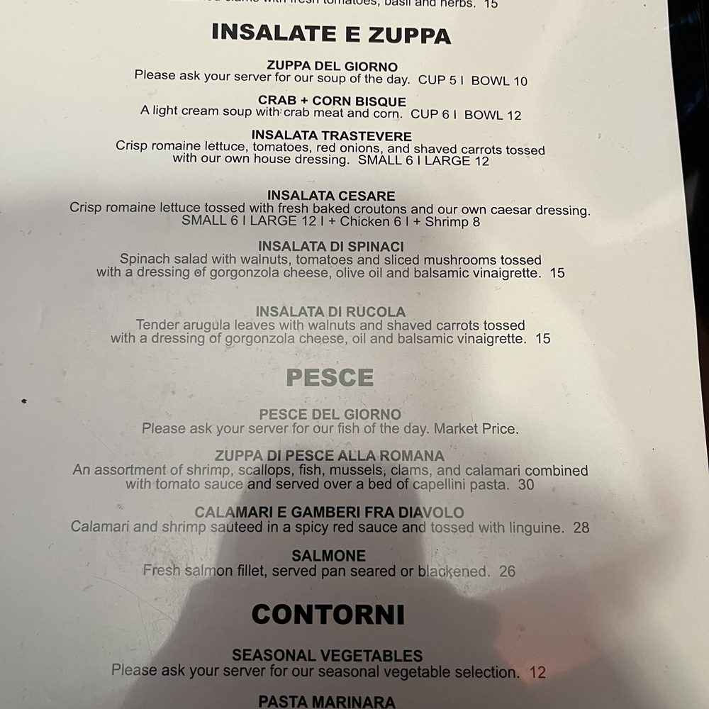 Café Trastevere - Menu - Italian Near Me - Orlando, Florida Café Trastevere - Menu - Italian Near Me - Orlando, Florida