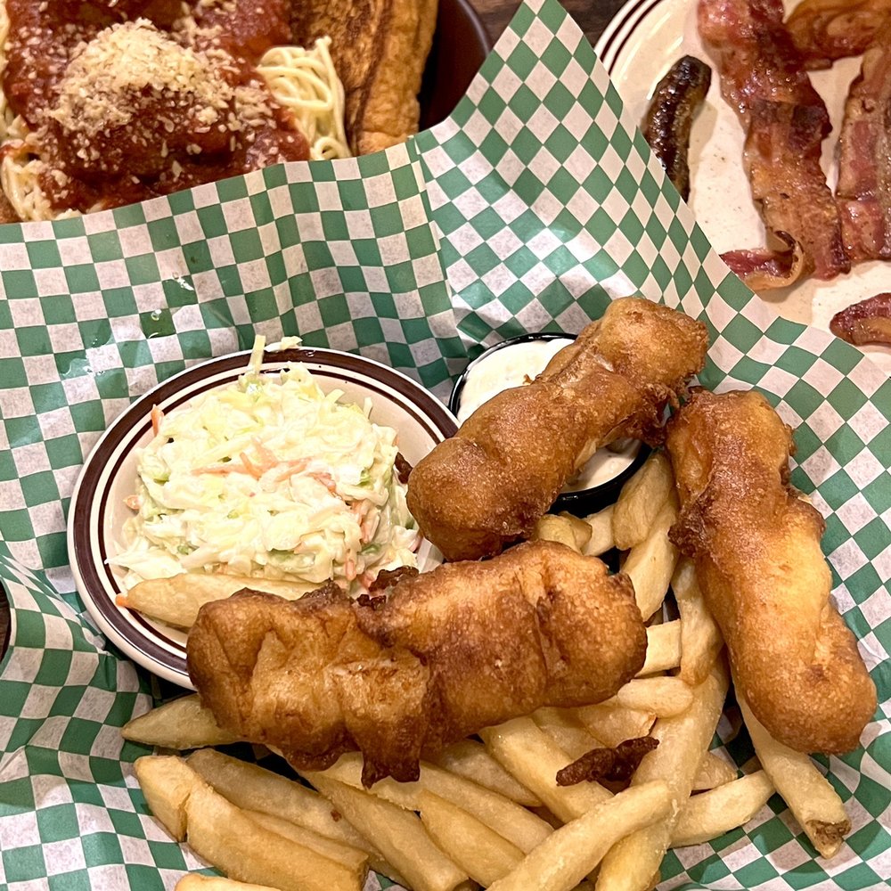 Wagon Wheel Restaurant - Fish 'n chips (Friday special menu) - American Near Me - Needles, California Wagon Wheel Restaurant - Fish 'n chips (Friday special menu) - American Near Me - Needles, California