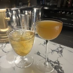 Peach Ginger Cobbler (left) & High Tea (right) Peach Ginger Cobbler (left) & High Tea (right)