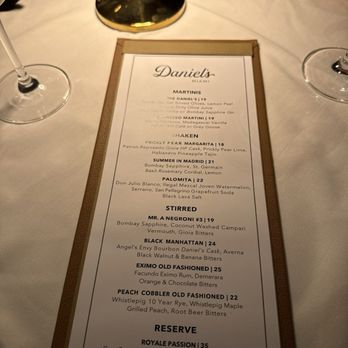 Daniel’s - Menu - Steakhouses Near Me - Coral Gables, Florida Daniel’s - Menu - Steakhouses Near Me - Coral Gables, Florida