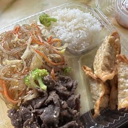 Sunshine Cafe - Japchae Noodle Dish with Beef