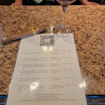 Diablo Paso - Feeling lucky to find a Dominican Republic cigar with amazing Spanish varietals. - Wine Tasting Room Near Me - Paso Robles, California Diablo Paso - Feeling lucky to find a Dominican Republic cigar with amazing Spanish varietals. - Wine Tasting Room Near Me - Paso Robles, California