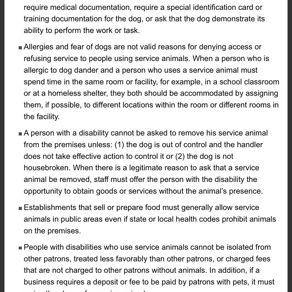 ADA laws regarding service animals - Federal Law ADA laws regarding service animals - Federal Law