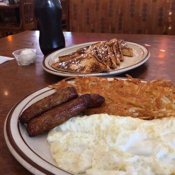 Tryon House Restaurant - The "Giant Breakfast" with French Toast and Sausage. - Southern Near Me - Charlotte, North Carolina