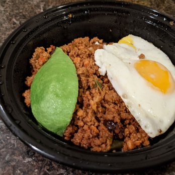 Guantanamera Queens - Picadillo a la Habanera entree: beef with olives, peppers, avocado and a sunny up egg. - Cuban Near Me - Forest Hills, New York Guantanamera Queens - Picadillo a la Habanera entree: beef with olives, peppers, avocado and a sunny up egg. - Cuban Near Me - Forest Hills, New York