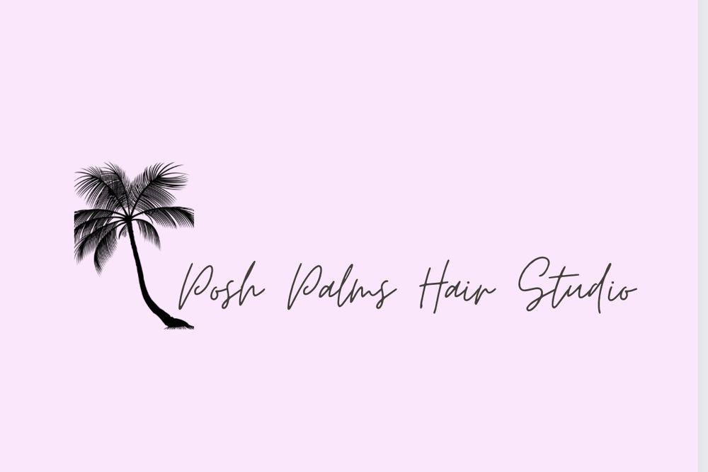 Posh Palms Hair Studio Logo
