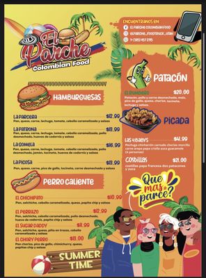 Menu photo 4 El Parche Colombian food Murray, UT