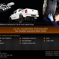 Alta Custom Exhaust - Edmonton, Alberta's leading auto mechanic shop.