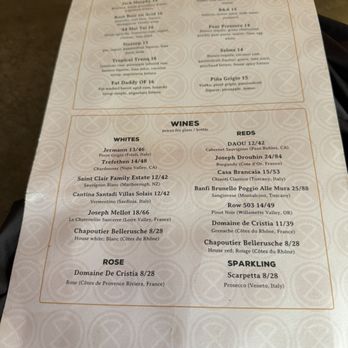 Far Corner - Cocktail & wine menu - Pizza Near Me - San Diego, California