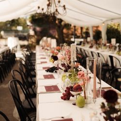 Superette - Outdoor garden space set up for seated reception