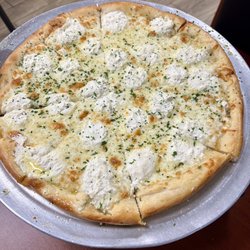 Mamma Mia’s Pizza - Pizza Bianca with mozzarella and ricotta.