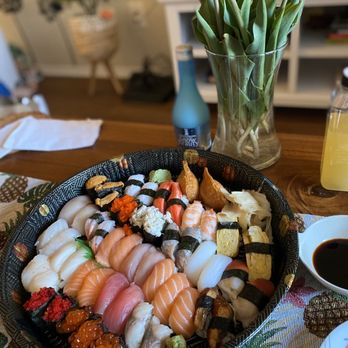 Takohachi Japanese Restaurant - a plate of sushi on a table - Japanese Near Me - Arlington, Virginia