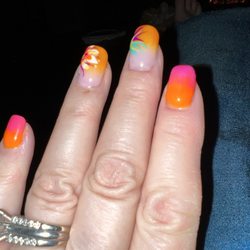 East Bradford Nail and Day Spa - I showed him a picture of what I wanted, and he did exactly that!  So impressed!  Highly recommend this salon!