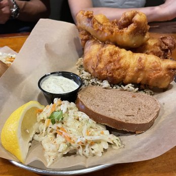 Jordan's Big Ten Pub - Fish fry with wild rice - American Near Me - Madison, Wisconsin