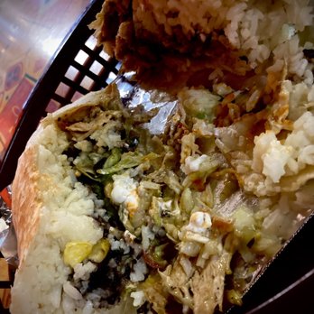 Taqueria Tacos TKO - The goods! Inside the chix burrito! - Tacos Near Me - Freehold, New Jersey Taqueria Tacos TKO - The goods! Inside the chix burrito! - Tacos Near Me - Freehold, New Jersey