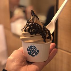 Yorica! - Caramel Soft Serve with Chocolate Sauce
