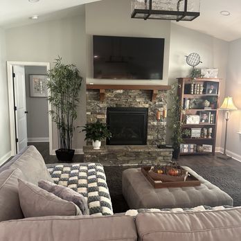 Spitsa Painting and Remodeling - Fireplace with color contrasts. - Painters Near Me - inman, South Carolina Spitsa Painting and Remodeling - Fireplace with color contrasts. - Painters Near Me - inman, South Carolina