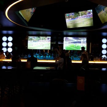 Pestana CR7 Lisboa - Pestana CR7 Sports bar at  night, plays all the European Soccer games on different TVs. - Hotels Near Me - Lisbon, 11