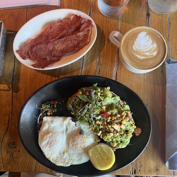 Beatrix - Avocado toast, eggs, turkey bacon, cappuccino - New American Near Me - Chicago, Illinois
