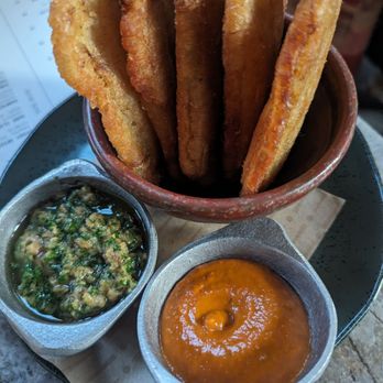 Si! Mon - Fried plantains with house sauces - Latin American Near Me - Los Angeles, California Si! Mon - Fried plantains with house sauces - Latin American Near Me - Los Angeles, California