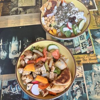 Brookline Lunch - Egg tar bowl and chicken kabob - Diners Near Me - Cambridge, Massachusetts