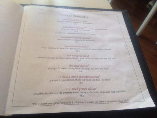 Menu photo 7 Manly Fish Cafe Manly, NSW Menu photo 7 Manly Fish Cafe Manly, NSW