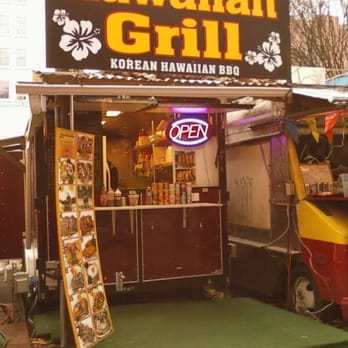 Hawaiian Grill - a food stand with a neon sign - Korean Near Me - Portland, Oregon Hawaiian Grill - a food stand with a neon sign - Korean Near Me - Portland, Oregon