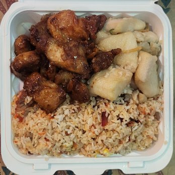 Chinatown Express - Minute Chicken, Steamed Fish, & Char Siu Fried Rice (2 item plate) for pops. - Chinese Near Me - Kaneohe, Hawaii Chinatown Express - Minute Chicken, Steamed Fish, & Char Siu Fried Rice (2 item plate) for pops. - Chinese Near Me - Kaneohe, Hawaii