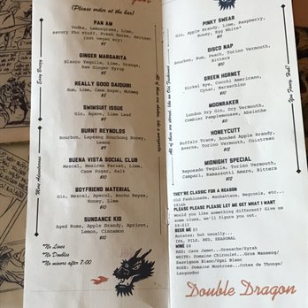 Double Dragon - Cocktails!!! - Sandwiches Near Me - Portland, Oregon Double Dragon - Cocktails!!! - Sandwiches Near Me - Portland, Oregon