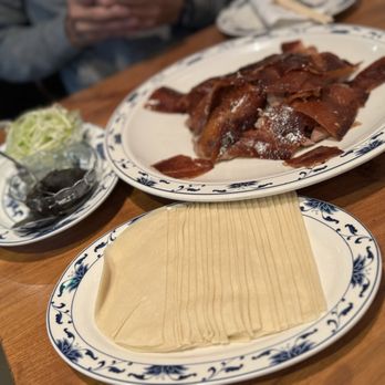 Great China - Peking duck with pancakes, sauce & sliced green onion - SO freakin good! - Chinese Near Me - Berkeley, California