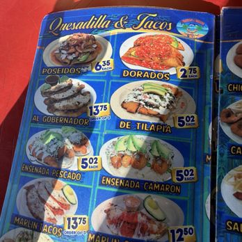 Mariscos 4 Vientos - Menu 1/2026 - Seafood Near Me - Los Angeles, California