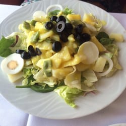 Restaurante Bonavia - Ensalada de patata y alubia verde con una salsa muy rica