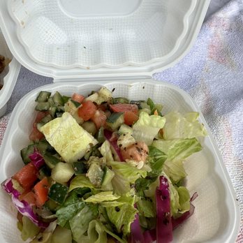 Mr Falafel - Side salad with the kabobs (forgot to take a picture of that!) - Falafel Near Me - Morgan Hill, California Mr Falafel - Side salad with the kabobs (forgot to take a picture of that!) - Falafel Near Me - Morgan Hill, California