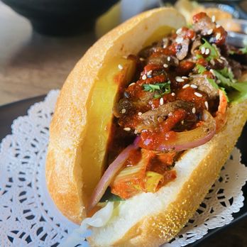 Table 9 Kitchen - Kimchi banh mi - Asian Fusion Near Me - Stafford, Virginia Table 9 Kitchen - Kimchi banh mi - Asian Fusion Near Me - Stafford, Virginia