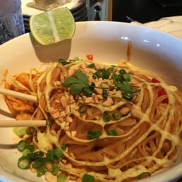 Interesting g spider web egg on my pad Thai Interesting g spider web egg on my pad Thai