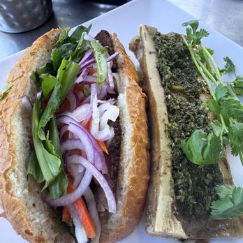 Shank & Bone - Tri tip and bone marrow banh mi special - Vietnamese Near Me - San Diego, California Shank & Bone - Tri tip and bone marrow banh mi special - Vietnamese Near Me - San Diego, California