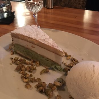 Restaurant 89 - Dessert Pistachio cake with vanilla ice. - Italian Near Me - Milford, Massachusetts