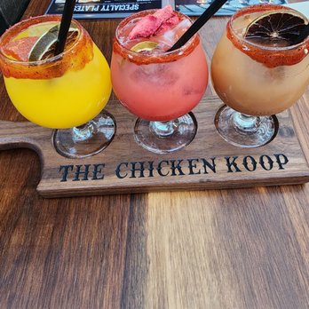 The Chicken Koop - Margarita flight - Chicken Shop Near Me - Downey, California The Chicken Koop - Margarita flight - Chicken Shop Near Me - Downey, California