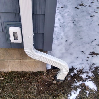 LeafFilter - Downspouts on angles - Gutter Services Near Me - Rochester, New York