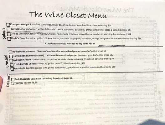 Menu photo 7 The Wine Closet Camarillo, CA Menu photo 7 The Wine Closet Camarillo, CA