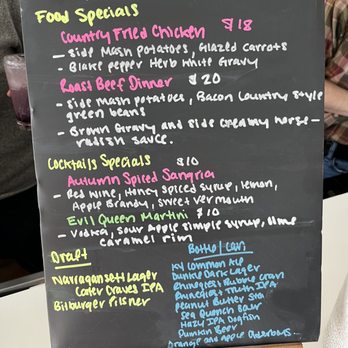 Nightjar - Specials Board - Burgers Near Me - Berea, Kentucky