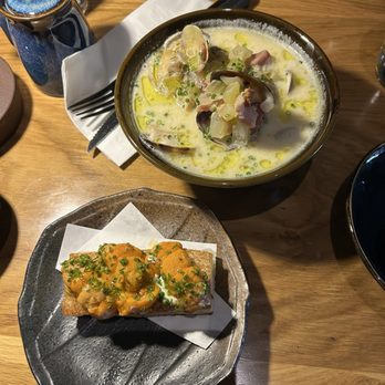 Sonmari - Uni toast and miso clam chowder - Sushi Bars Near Me - Los Angeles, California