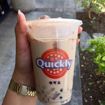 Quickly - Milk tea with lychee jelly and boba - Juice Bars & Smoothies Near Me - Artesia, California Quickly - Milk tea with lychee jelly and boba - Juice Bars & Smoothies Near Me - Artesia, California