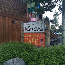 Tahoe City Sushi - The sign out front...