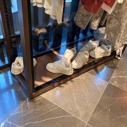 Zara - This is NOT how to sell shoes, people.  How are customers supposed to see them?